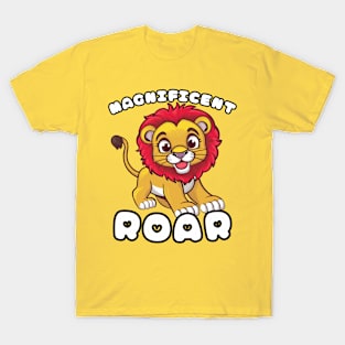 Cute Lion Magnificiet Roar T-Shirt